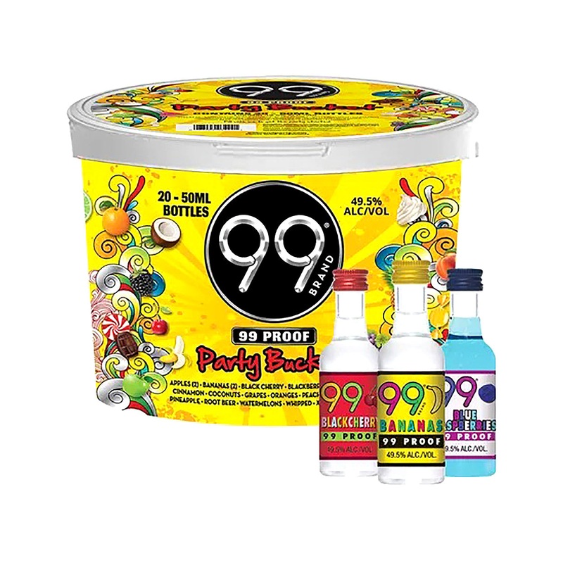 99 Brand Party Bucket 20-Pack 50ml Flavored Shots