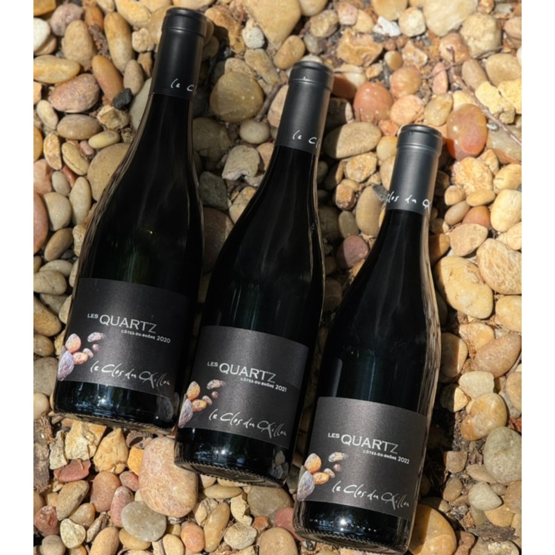 ’20, ’21, ’22 Clos du Caillou Le Quartz Cote du Rhone Vertical 6-Pack