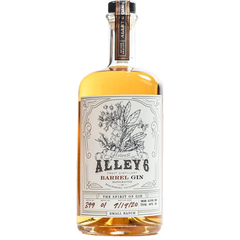 Alley 6 Harvest Barrel Aged Gin 750ml