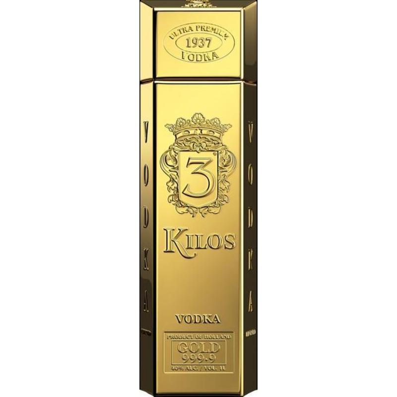 3 Kilos Gold Vodka 750ml